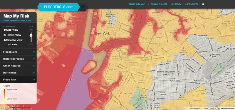 Interactive heat map.