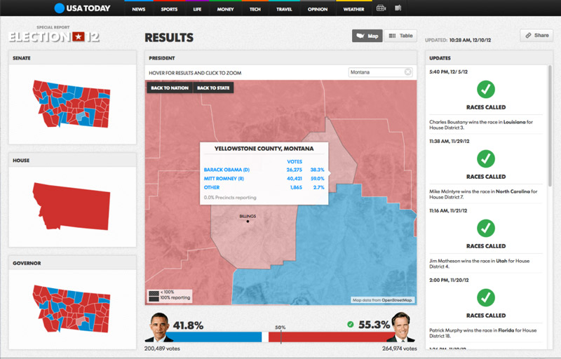 Interactive choropleth map.