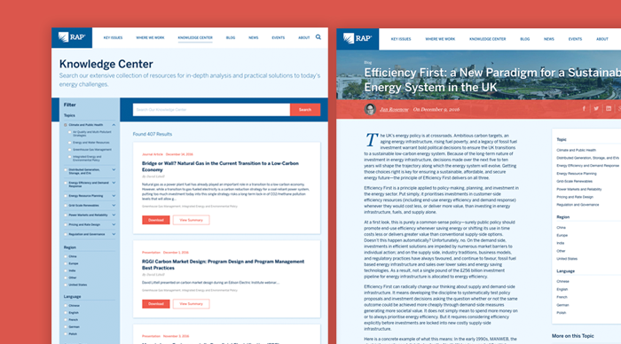 The new RAP Knowledge Center the makes important insights and research accessible.