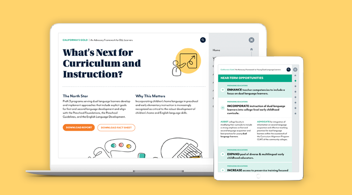 Nonprofit digital report design - California's Gold