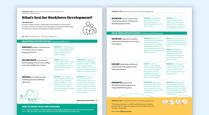 Education advocacy framework design for California's Gold