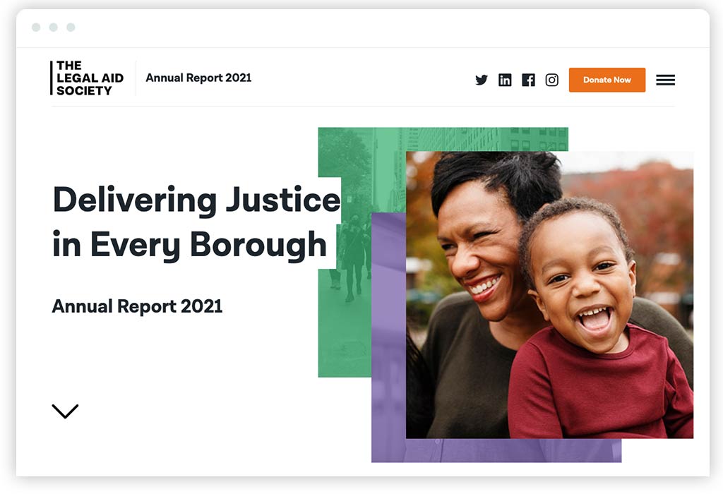 Legal Aid Society 2021 Annual Report.