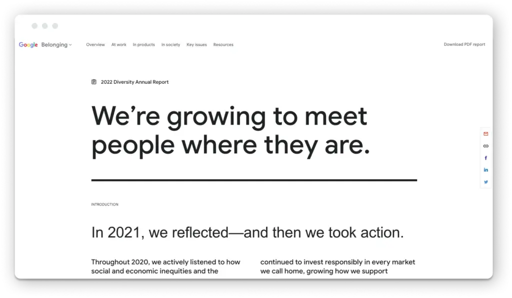 Google's screen says "we're going to meet people..."