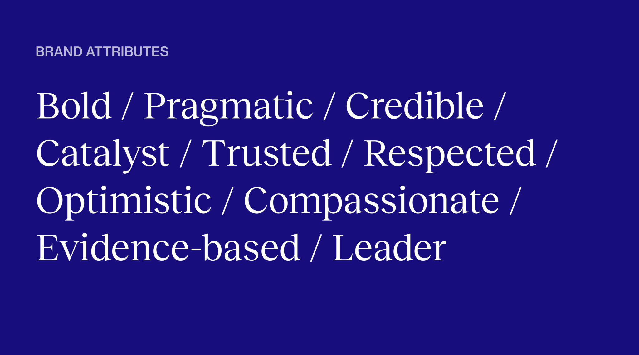 NAC brand attributes